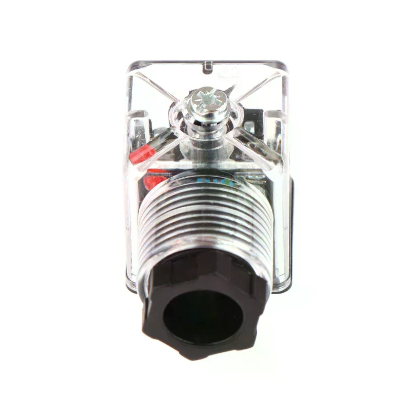 DC24 Solenoid Coil Plug Hydraulic Valve Transparent Voltage Universal Accessories 1Pcs