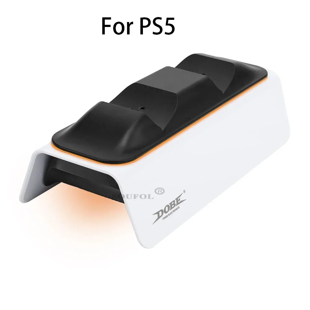 New For PS5 Slim Controller Charge Station w Dual Fast Charger Stand Dock for PS5 Wireles Controller With LED Charging Indicator