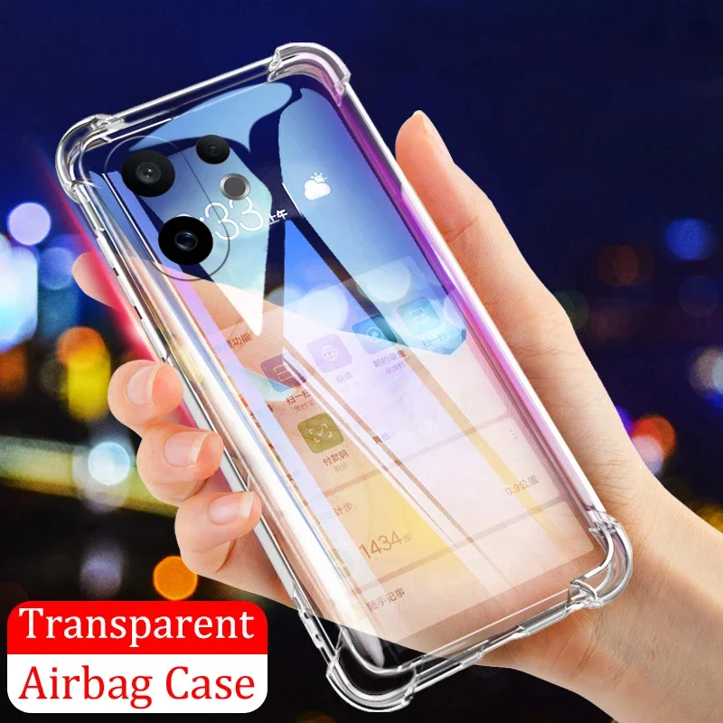 

Auroras For VIVO X200 FE 5G Case Adsorbable Ring Transparent Airbag Silicone Shell For VIVO X200 Pro Mini Cover Fundas