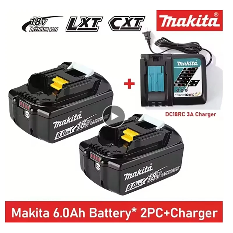 

Genuine Makita 6Ah for Makita 18V Battery DTW700 BL1830 BL1850B BL1850 BL1840 BL1860 BL1815 BL1820 Replacement Lithium Battery