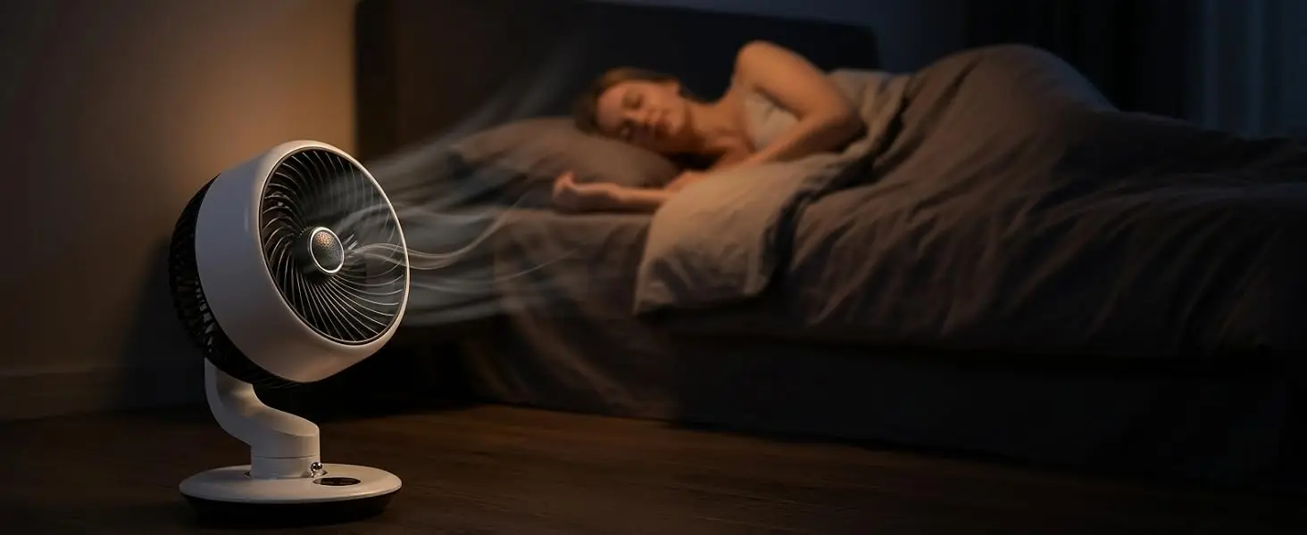 Rechargeable Desk Fan with 120° Oscillation and 90° Tilt — detail 8