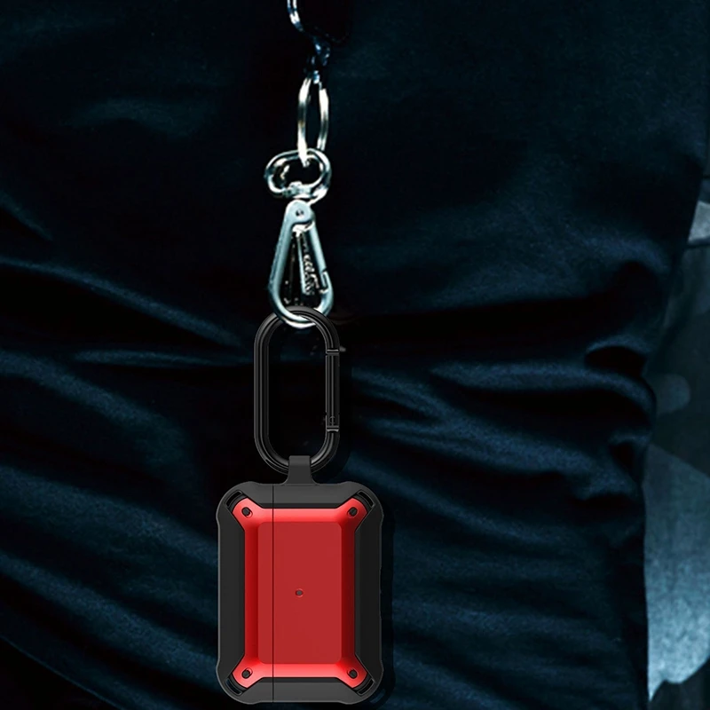 ปกอ่อนสําหรับ Apple Pro กรณี TPU PC Anti-Fall อุปกรณ์เสริมหูฟังไร้สายพร้อมพวงกุญแจ