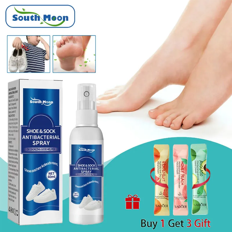 

South Moon Shoes Deodorization Spray Antibacterial Antiperspirant Relieve Foot Tinea Beriberi Refresh Shoe Odor Removal Spray