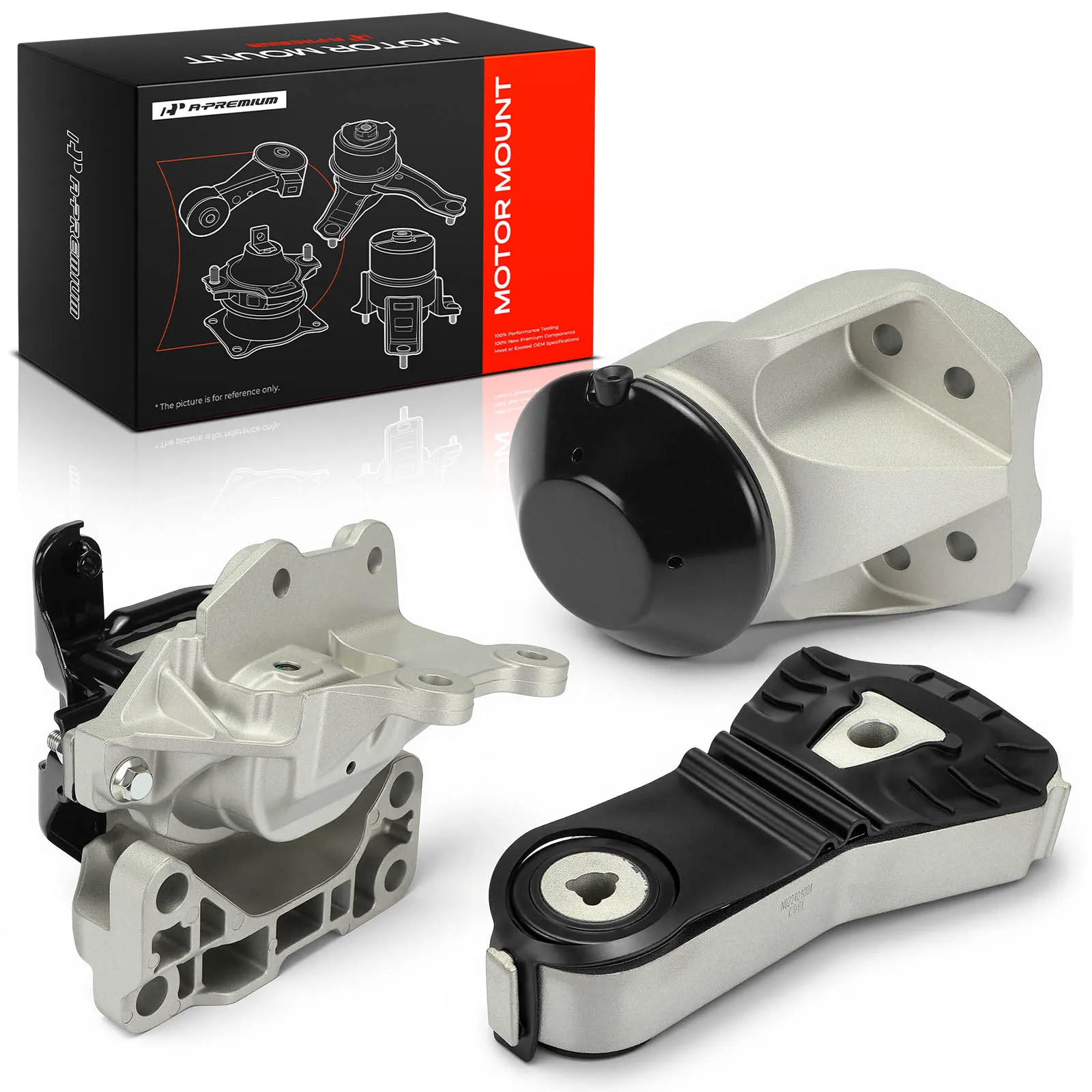 A-Premium 3pcs Engine Motor & Transmission Mount & Torque Strut Mount for Ford Explorer Police Interceptor Utility 2016-2019