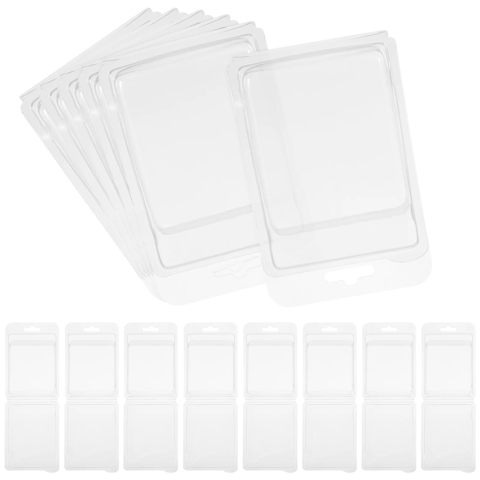 

20pcs Wax Clear Mold Making Transparent Plastic Cube Empty Packing Box Mold Empty Packing Box Multi Function