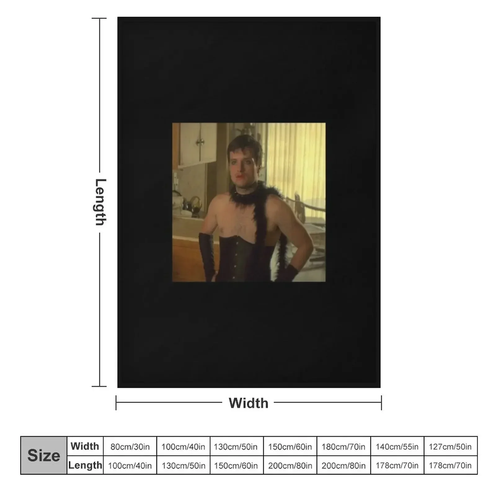 josh hutcherson - he looks great Throw Blanket couch cozy soft plush fuzzy picnic outdoor blanket