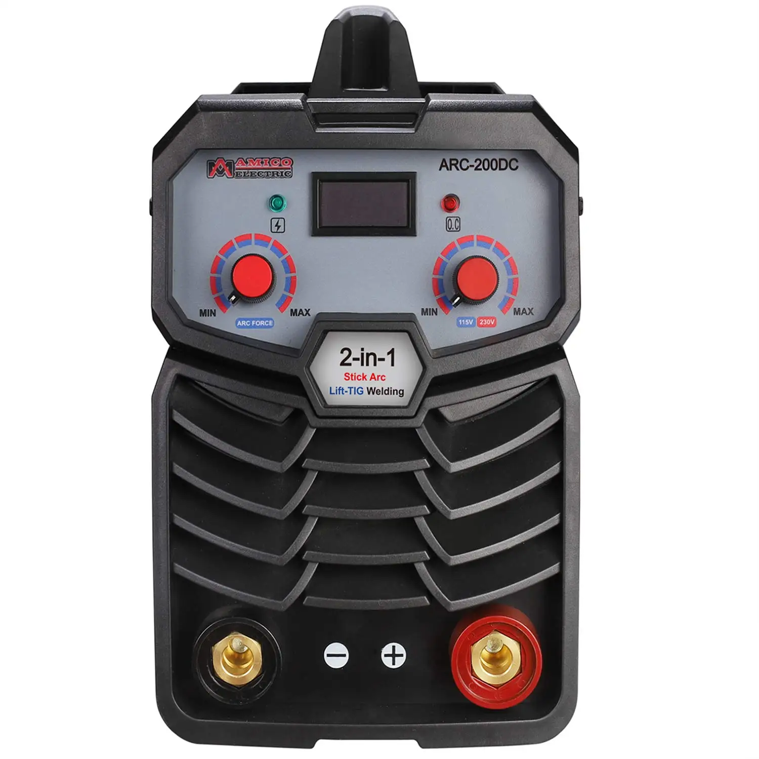 Amico ARC-200DC, 200-Amp Stick Arc & Lift-TIG Combo Welder, 100-250V Wide Voltage, 80 Duty Cycle, Compatible with all