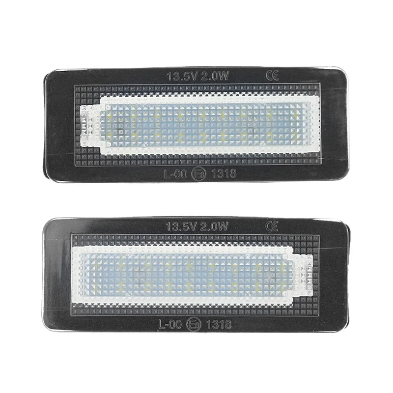 2X Car Led License Plate License Plate Light for Mercedes-Benz Smart Fortwo W450 W451