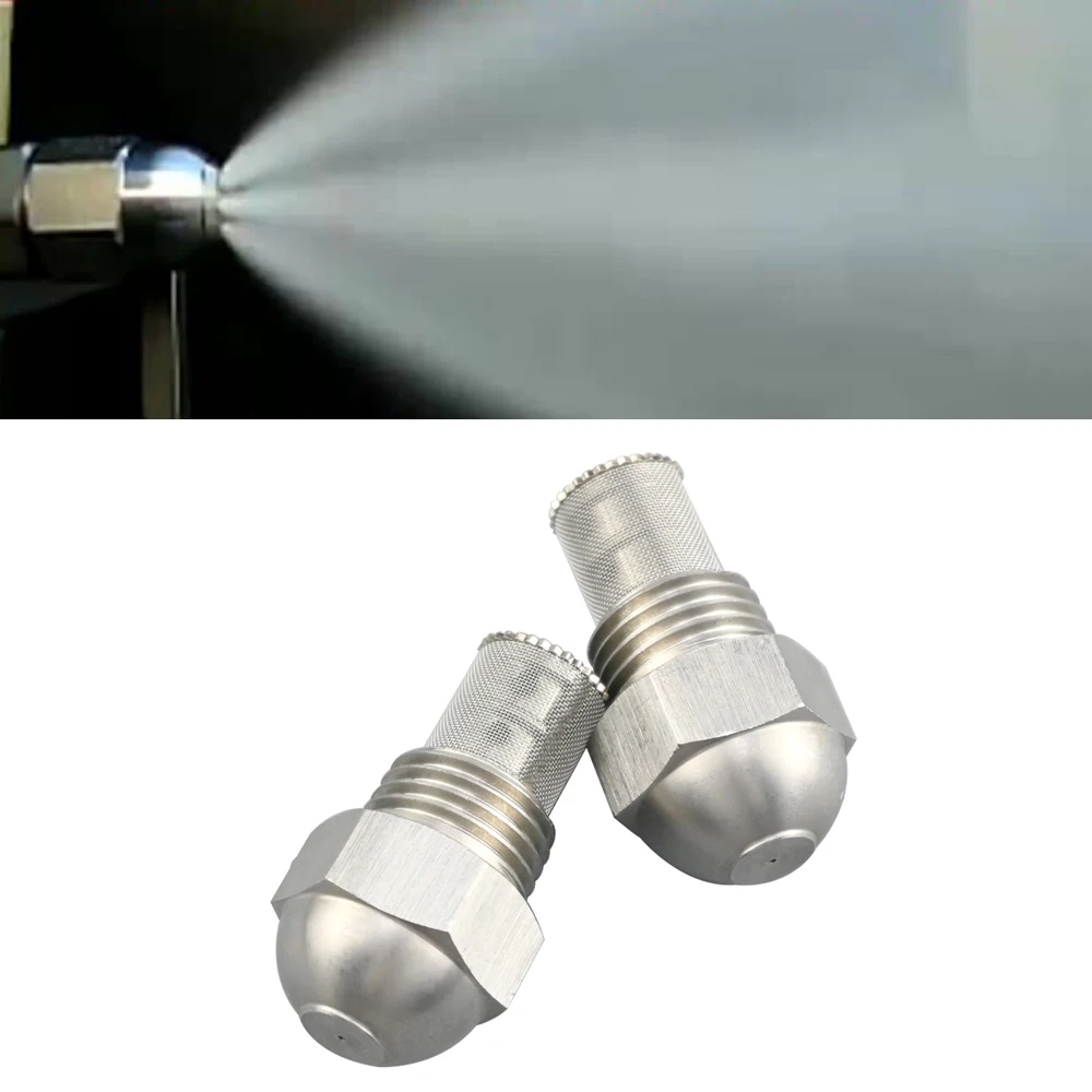 1/4‘’ Thread Stainless Steel Fuel Atomizing Nozzle Burner Sprayer With Filter 1 Pcs