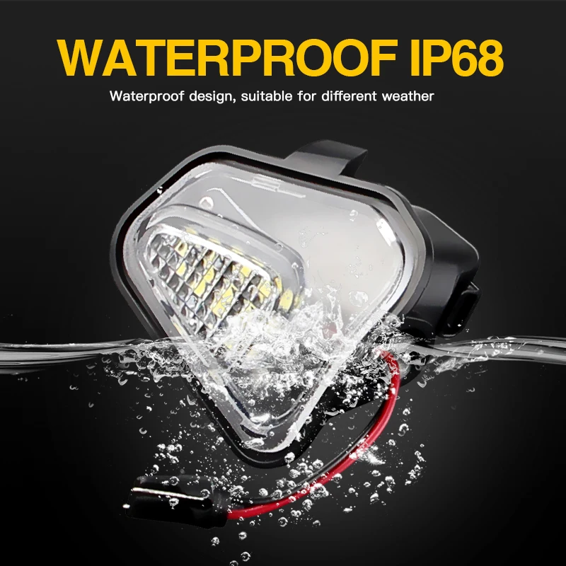 2X For Volkswagen Passat B7 2011-2019 Passat CC 09-12 LED Puddle Light Bulb Under Side Mirror Light No Error Led Puddle Lamp view 5