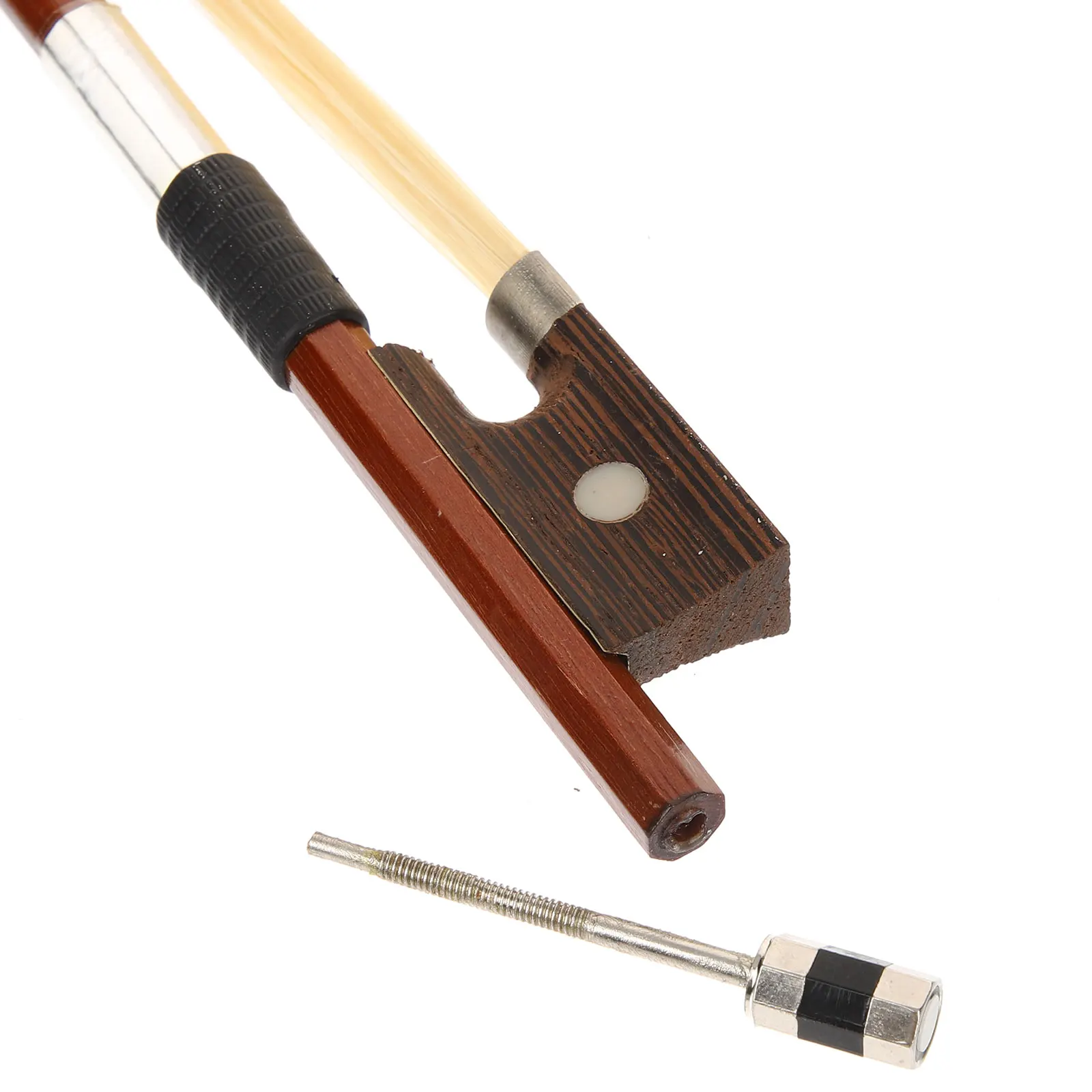 

Violin Bow 1/4 Wood Made Horsetail Hair Well Balanced Student Practice Bow For Beginner Professional Use Violin Parts Instrument