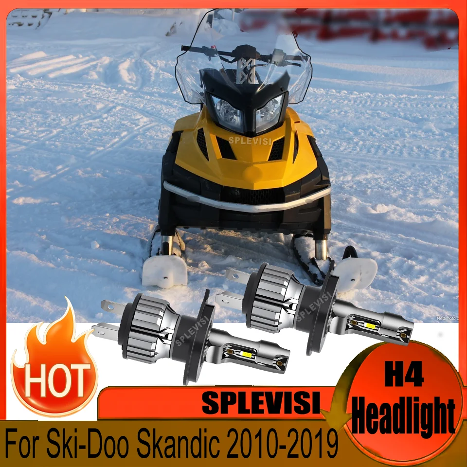 

100% Plug-and-Play h4 led motorcycle headlight Lifespan 60000hrs For Ski-Doo Skandic 2010 2011 2012 2013 2014 2015 2016-2019