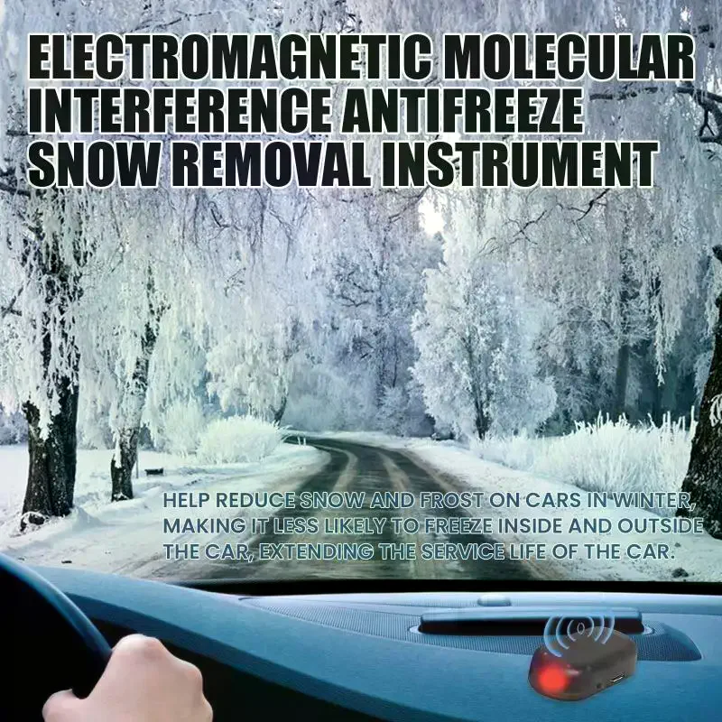 Winter Car Solar Electromagnetic Interference Antifreeze Device Front Rear Windshield Snow Removal Instrument Defrost