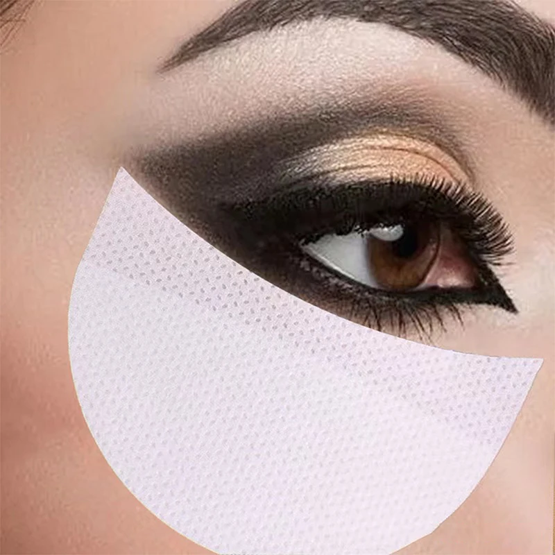 Pochoirs de maquillage pour les yeux, autocollants jetables pour fard à paupières, Eyeliner, bouclier, cils greffés, patchs d'élimination des cils isolés, 50 pièces