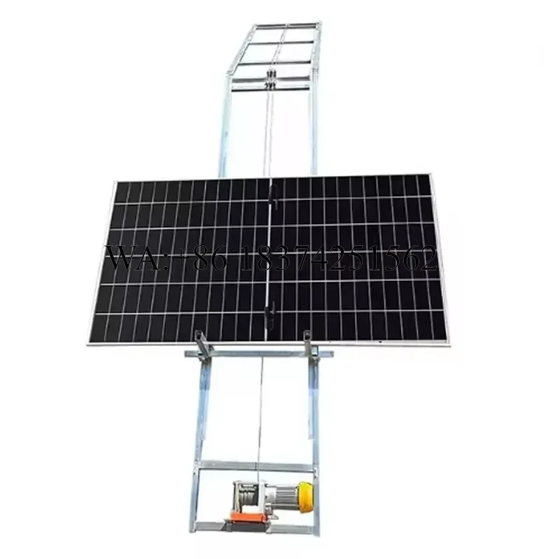 Wmwmnu Factory Direct 20m 190kg Steel Lift Ladder Hoist for Solar Panel Lifter PV Panel Roof Lifting