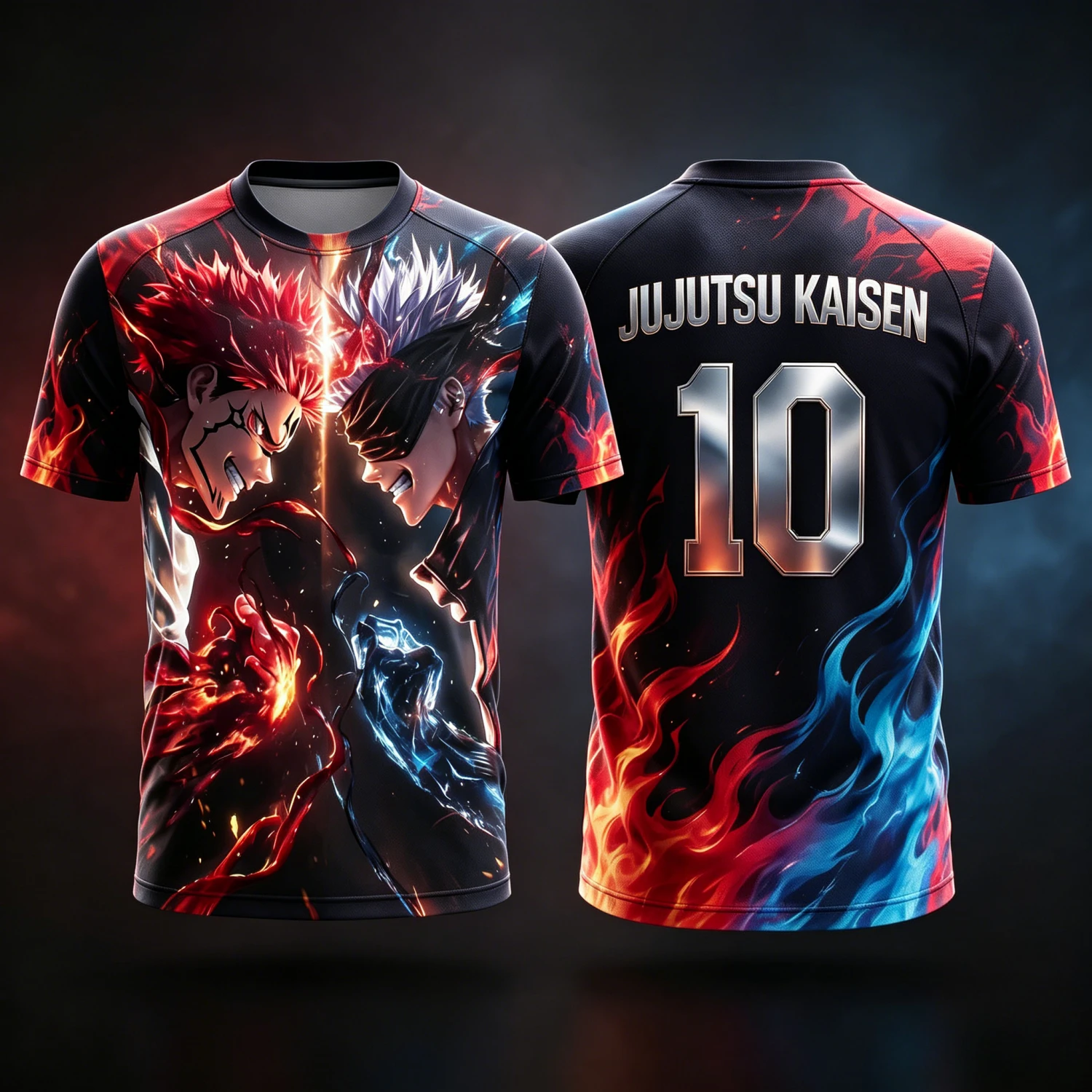 2026 Summer Jujutsu Kaisen Retro Cosplay T-shirt Men's 3D Printed Jiu Jitsu Short-sleeved Family Unisex Children's Sports Shirt