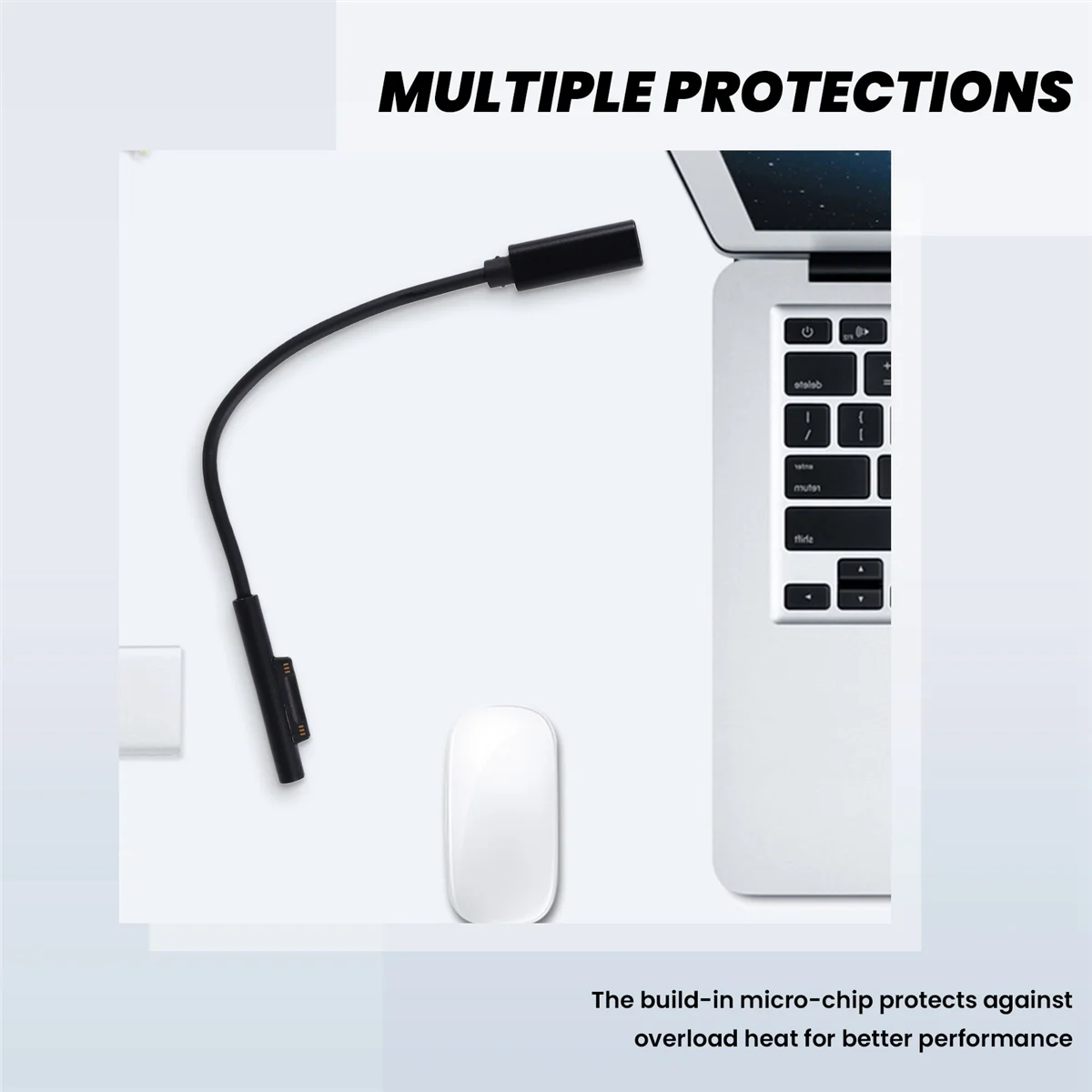 BFYLW USB نوع C PD 15 فولت مهايئ شاحن الطاقة محول كابل شحن لسطح برو 7/6/5/4/3/GO/BOOK كمبيوتر محمول 1/2