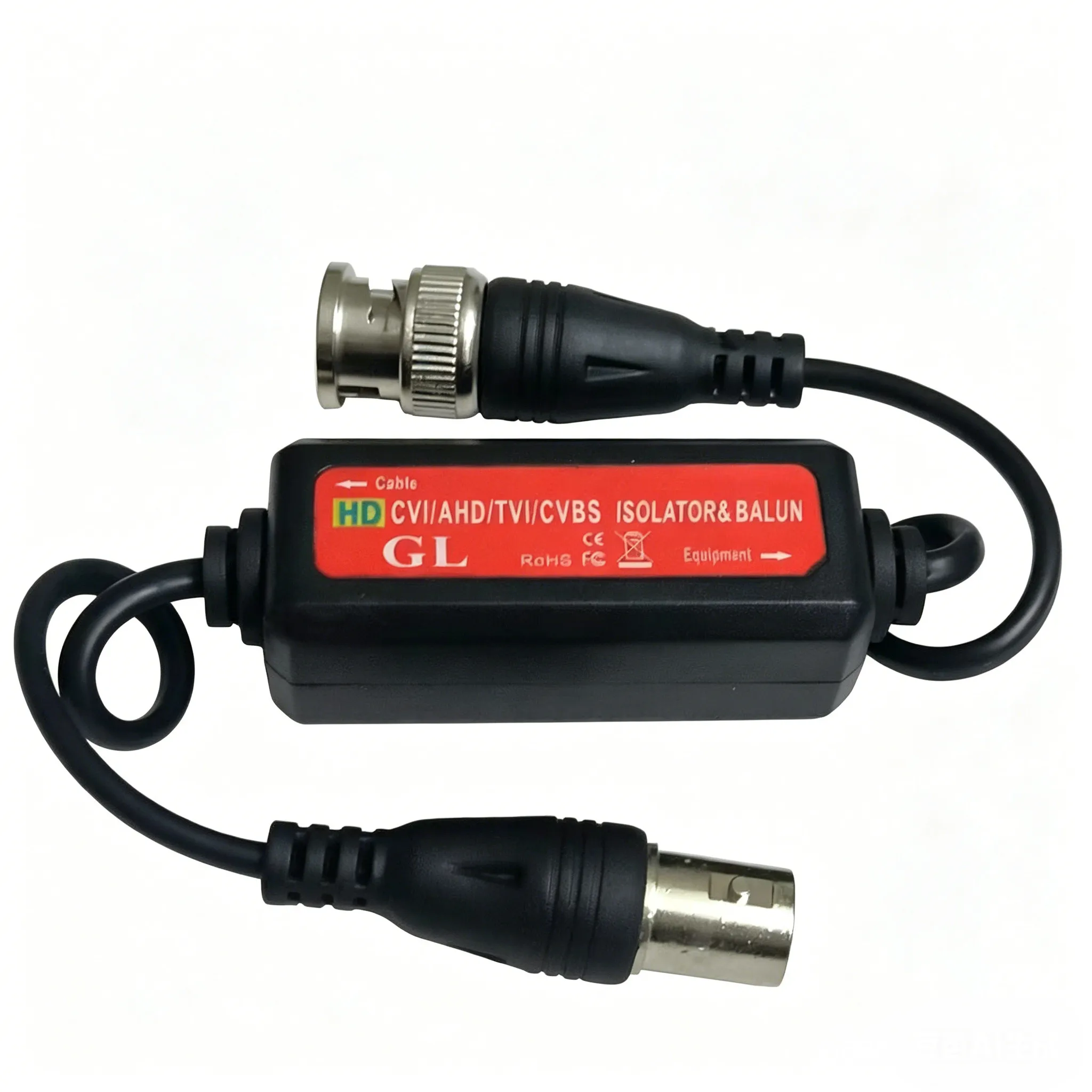 

HD video Balun HD-TVI/CVI/AHD Ground loop isolated for cctv camera 1080P wave filter anti-static Design