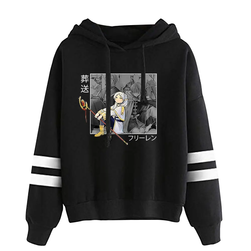 Frieren Anime Pullover Hoodie Unisex Hooded Sweatshirt Long Sleeve Fashion Tracksuit