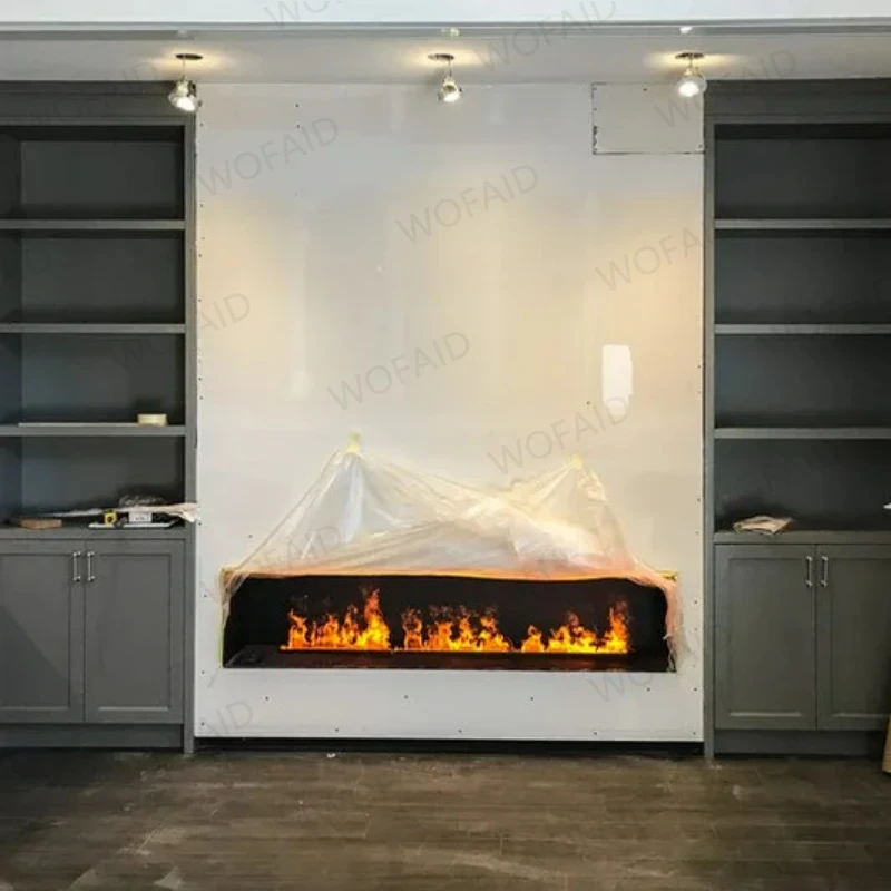 

Электрический камин Inno-Fire 3d без дыма с реалистичным пламенем, технология испарения, безопасный для детей и домашних животных, идеально подходит для дома, отеля