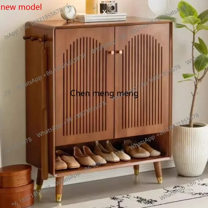 N138Modern Strong Shoe Cabinet Design Dust Cover Space Saving Storage Shoe Cabinet Living Room Wooden Porta Scarpe Furniture Hom
