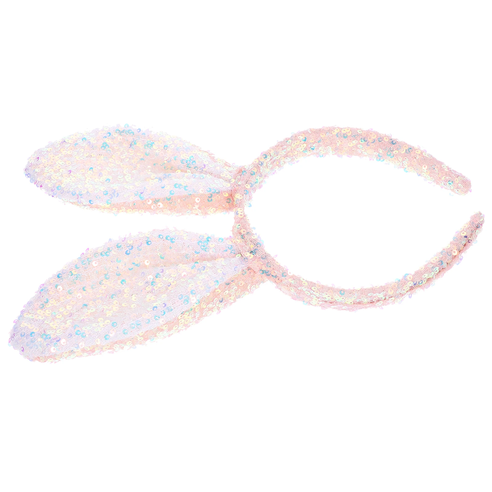 

Bunny Ears Sequins Hair Accessory Pink Soft Photo Prop Birthday Cosplay Ears Headband Adult Bunny Costume Accessories Child Size