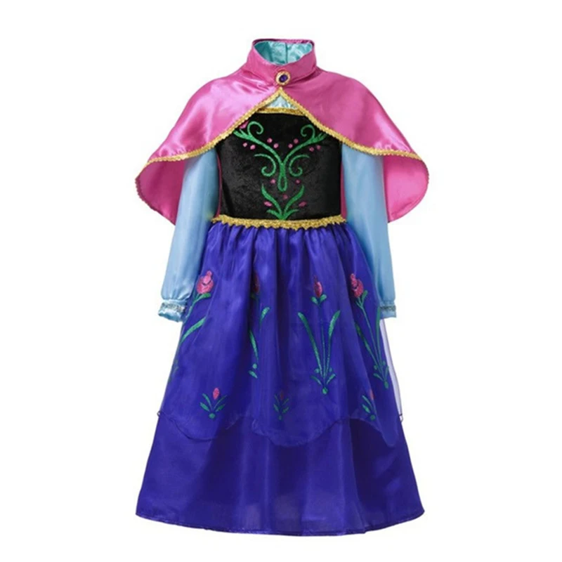 Anime Princess Cosplay Costume Girls Dress Princess Dress Carnival Birthday Clothing Kids Fancy Cosplay Queen Halloween Party