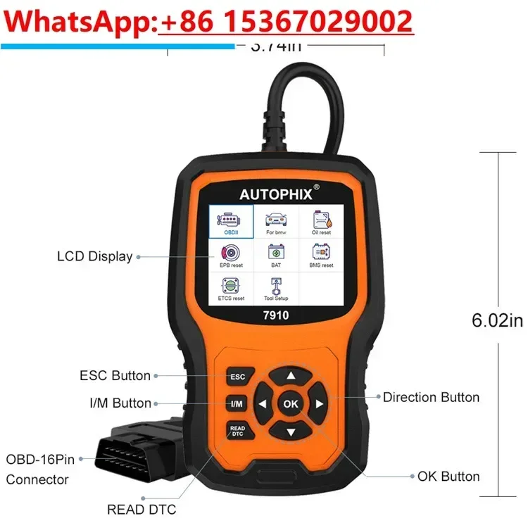 Autophix 7910 full system diagnostic tool OBDII full function scanning tool