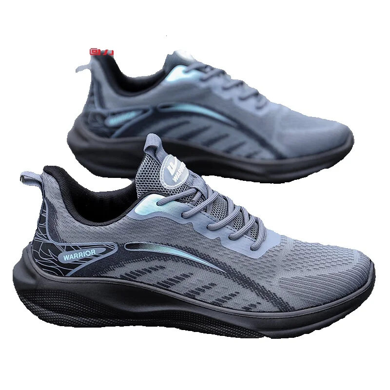 Warrior Men's Sports Shoes, Men's Spring Breathable 2026 New Model Running Shoes, Mesh Shock-absorbing Running Shoes For Men_vogvips.com