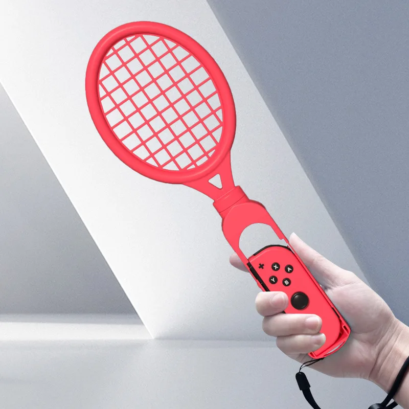 2 adet tenis raketi için Nintendo anahtarı/anahtarı OLED Joy-Con denetleyici bilek kayışı Mario tenis raketi kavrama oyun aksesuarları için