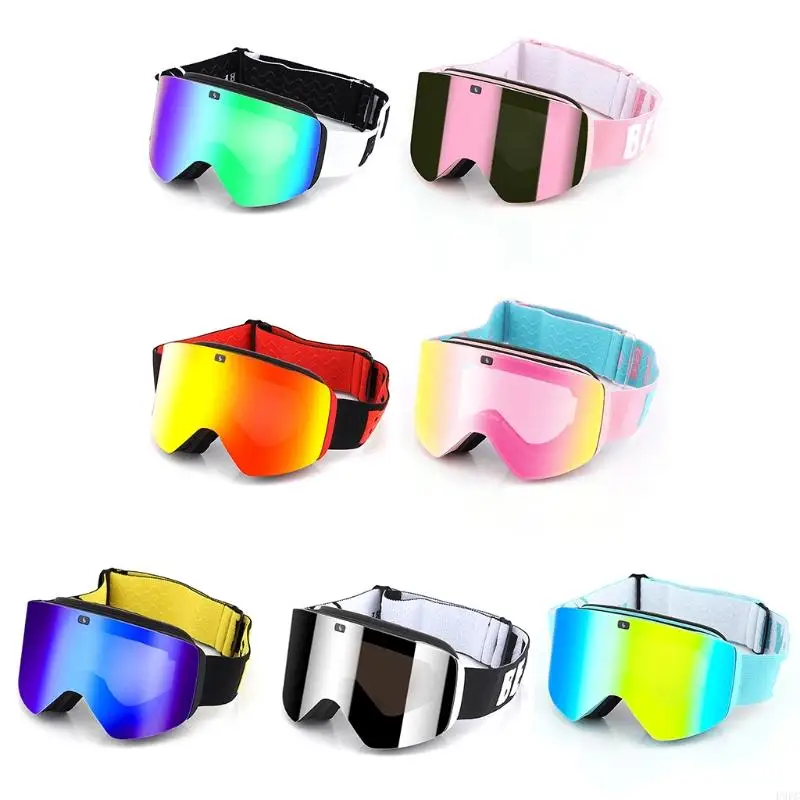 P9FC Ski Goggles Snowboard Winter Snow Sports Lens Double Layers Anti-fog Skiing Glasses UV for Protection Skating