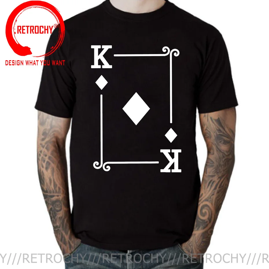 Playing Block Cards Costume - Ace、K、Q、J、10、9、8、7、6、5、4、3、2 Diamonds Card T Shirt Men Unisex Summer Streetwear Man Tops Tee Shirt
