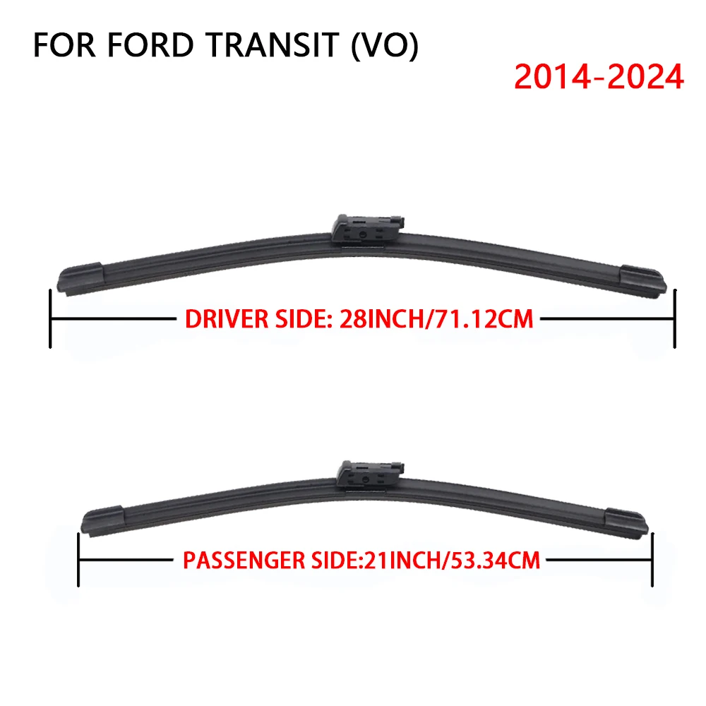لسيارة Ford Transit (VH، VJ، VM، VO، Custom، Courier) 2001-2024 شفرة ممسحة السيارة الأمامية، شفرات ممسحة الزجاج الأمامي للسيارات KOSOO