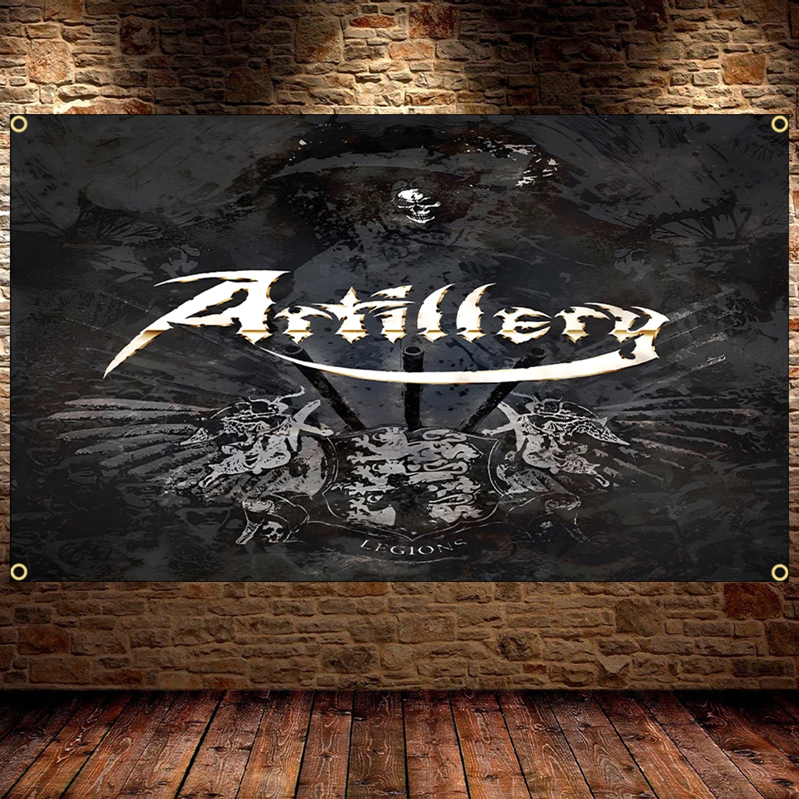 90 x150cm 3 x5ft Thrash Metal artifierys Band Flag Thrash Metal Band poliestere stampa Rock Banner per Decor arazzo