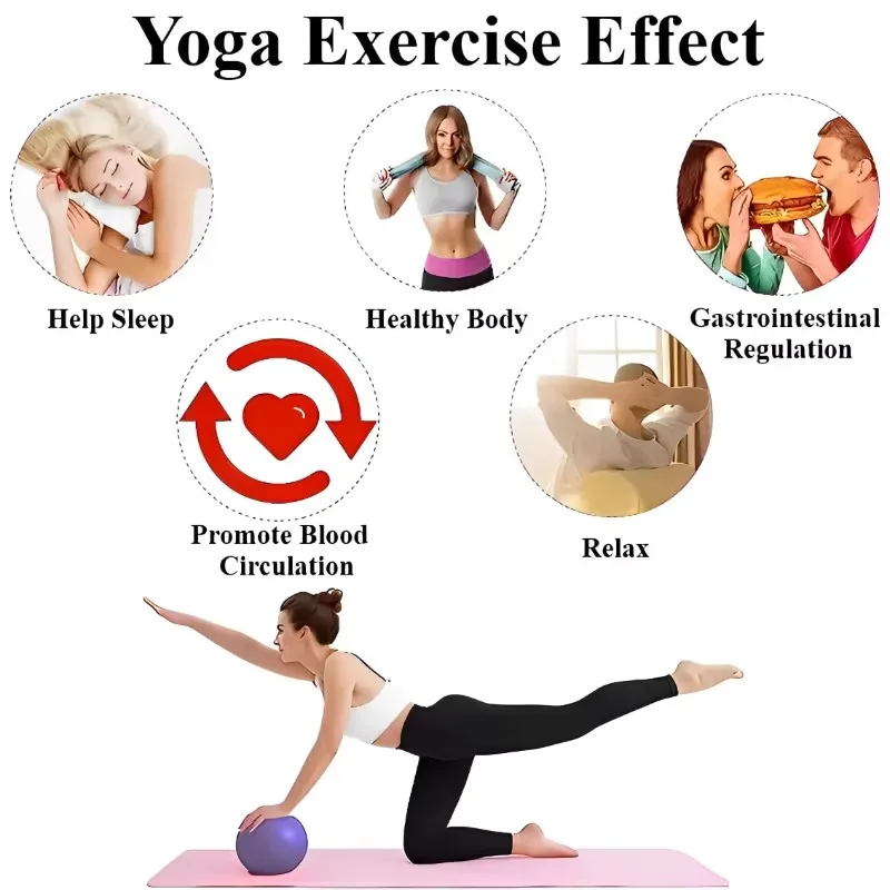 Yoga Pilates Explosionsgeschützter Ball Übungs-Gymnastik-Fitness-Balance-Gymnastikball für Indoor-Training Mini-Bälle Kleine Therapiebälle zur Verbesserung – Detail 3