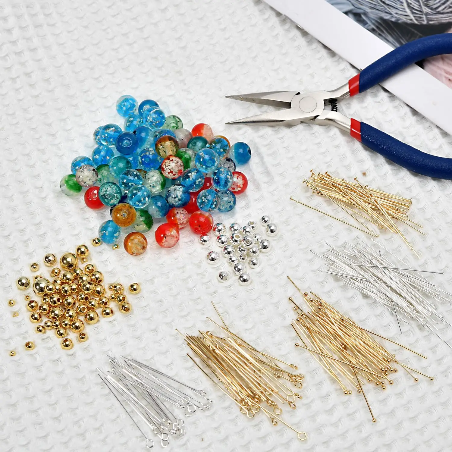 100 teile/los 925 Silber Kugel Kopf Pins DIY Handwerk Perlen Charms Ohrring Armband Schmuck Machen Ohrringe Zubehör Liefert – Detail 2