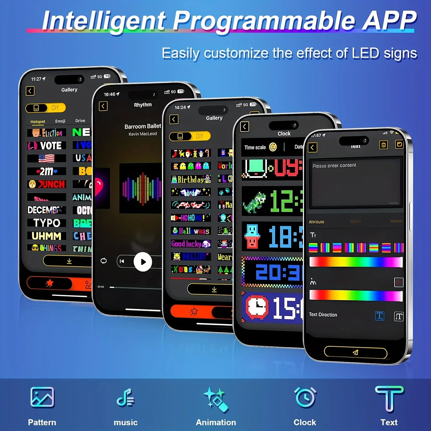 شاشة LED ضوء APP التحكم طوي لوحة بكسل الكتابة على الجدران نص شاحنة الشيطان العين الرسوم المتحركة علامة مرنة لديكور الزجاج الأمامي #6