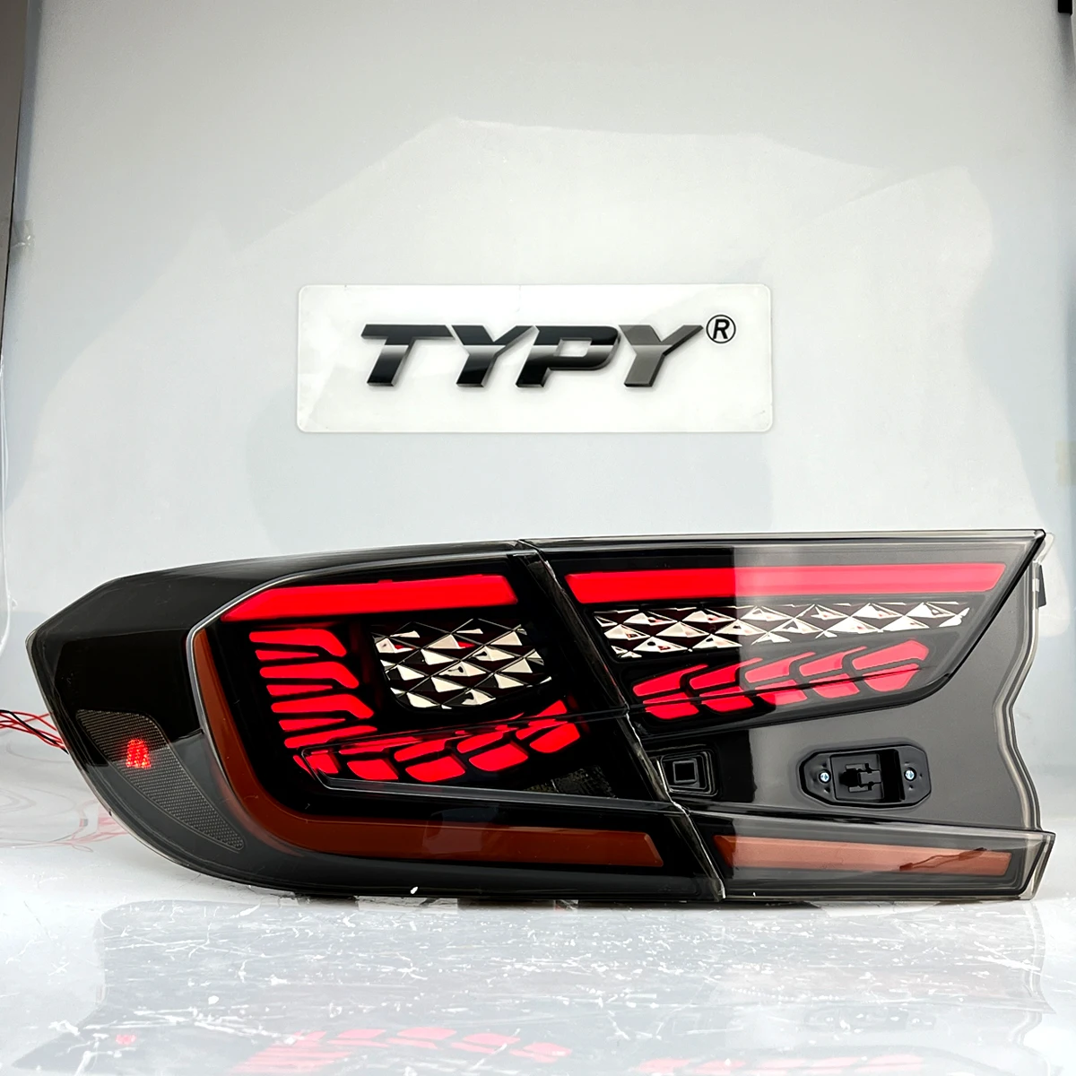 Lampu LED Mobil Lampu Belakang Untuk Honda Accord Generasi ke-10 2018 2019 2020 2021 2022 DRL Lampu Dinamis Start-up Lampu Sein