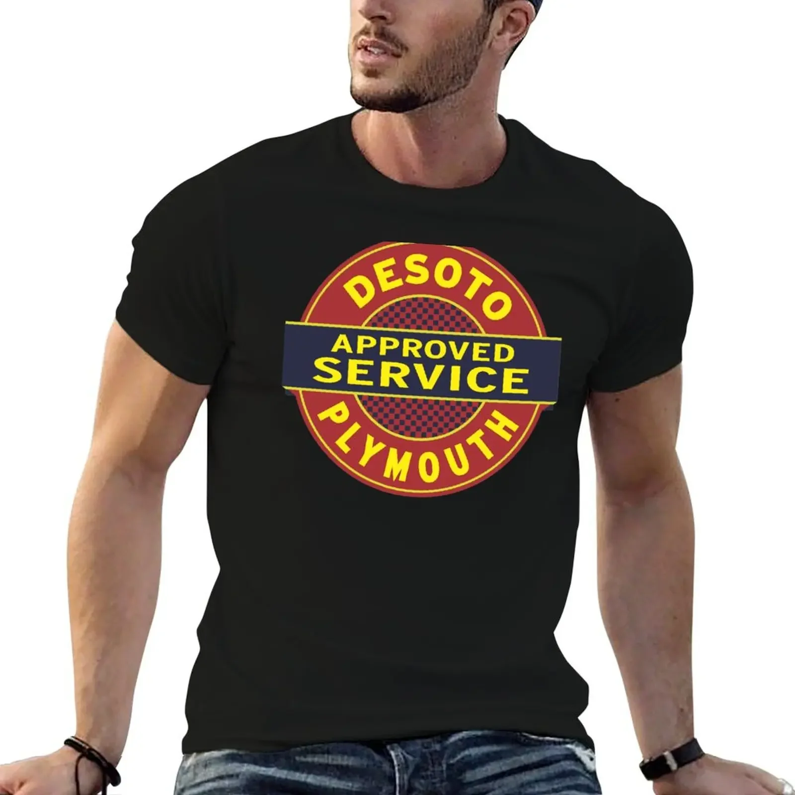 DeSoto Plymouth Approved Service T-Shirt quick-drying tees Aesthetic clothing summer clothes men clothings