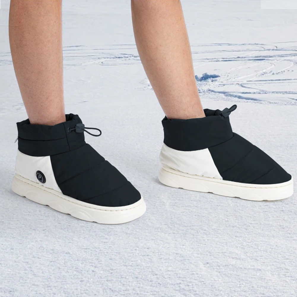 Scarpe riscaldate invernali unisex ricaricabili da donna uomo pantofole riscaldanti elettriche scarpe scaldapiedi per interni casa casa ufficio