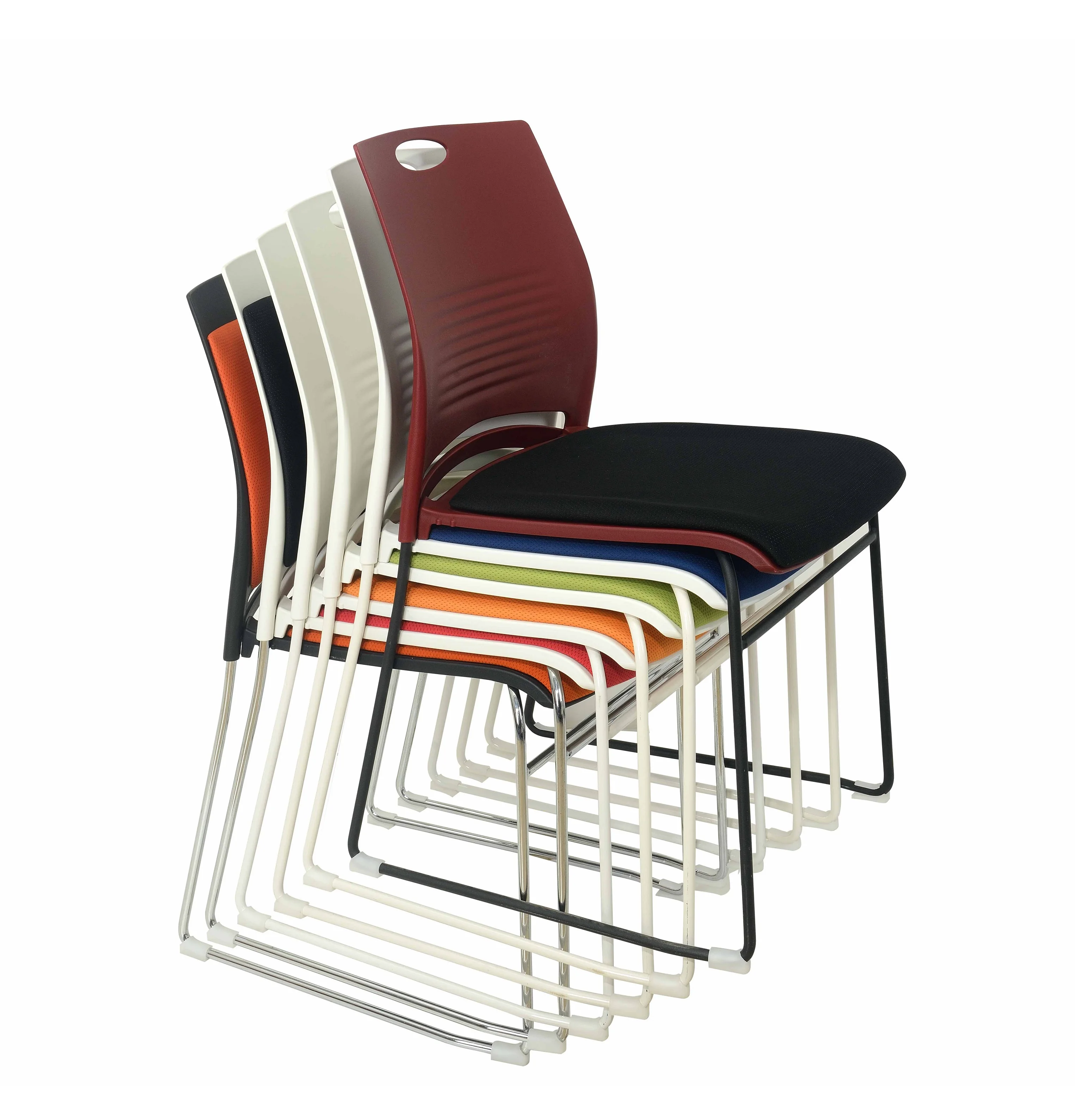 

*/*Modern Office Chair Metal Frame Folding Plastic Office Furniture Conference Chair