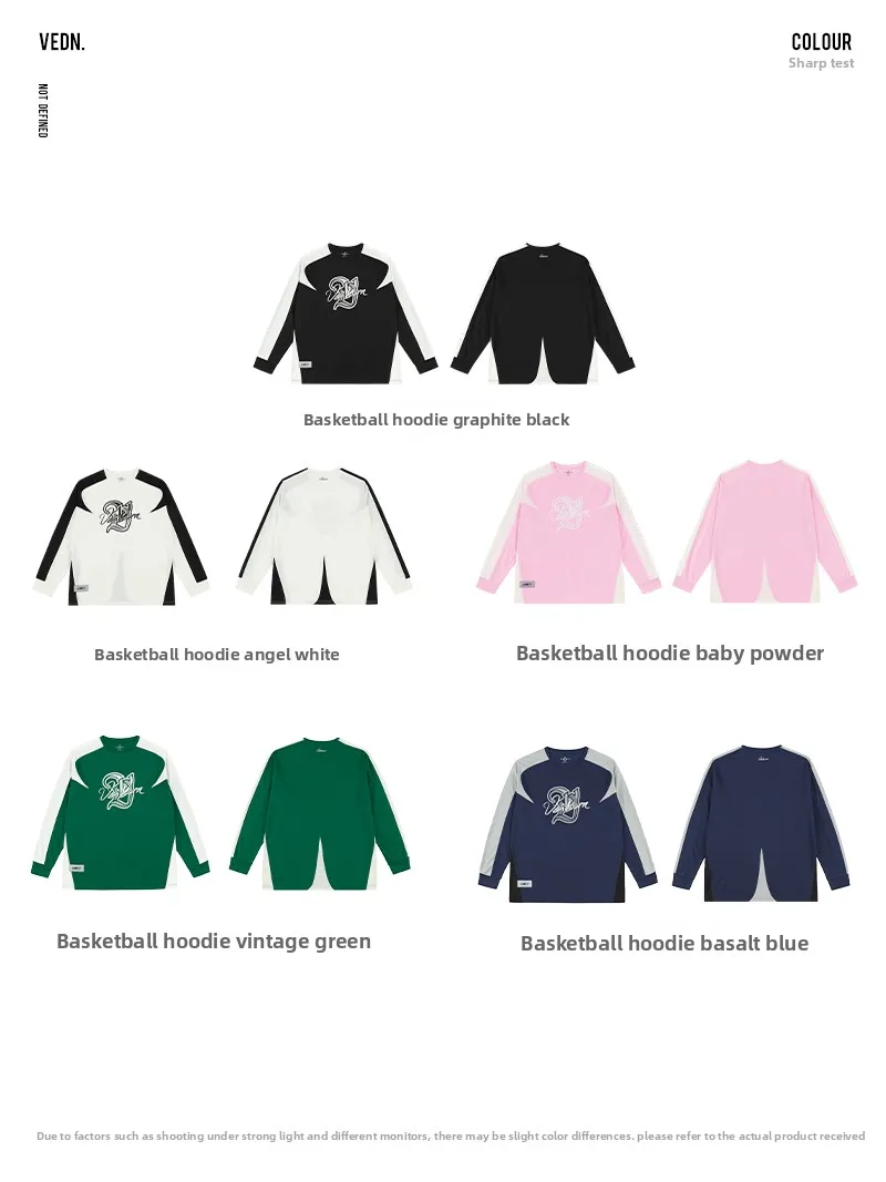 VEIDOORN Men's Long Sve Baskeall Training irt Breathable American Sle Running Top Trendy Me Sportswear T-irt