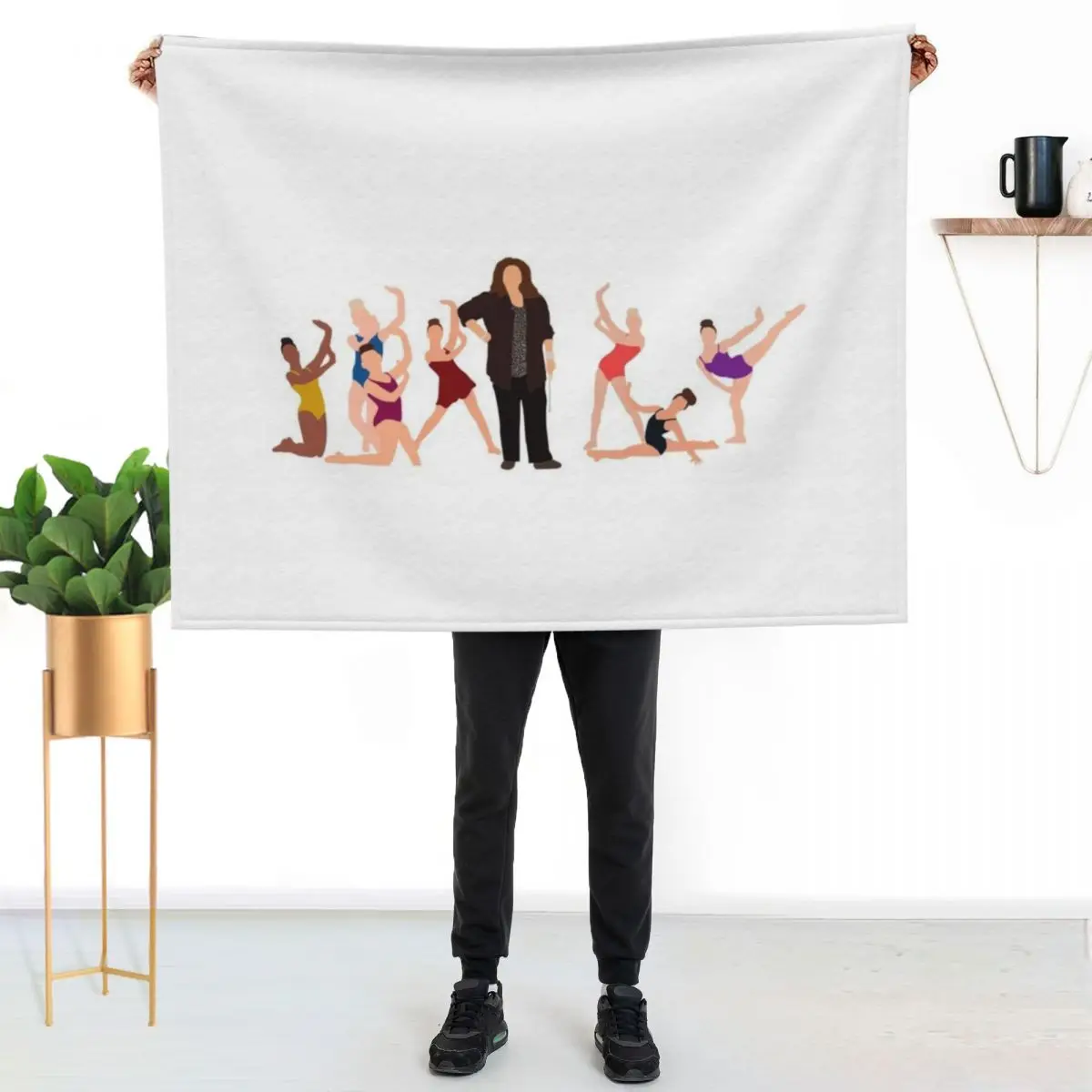 

dance mom girls and abby lee miller Throw Blanket Faux Fur Soft Warm Blanket for Bed
