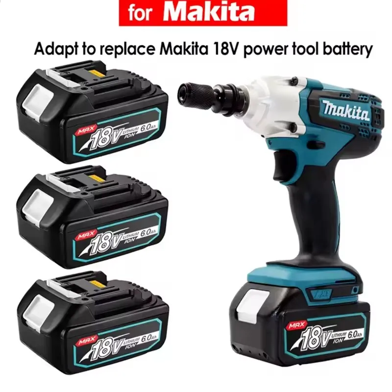 2025 NEW Upgraded 18V Makita BL1860 BL1850B BL1850 BL1840 BL1830 BL1820 BL1815 LXT-400 194309-1 Replacement Lithium Battery