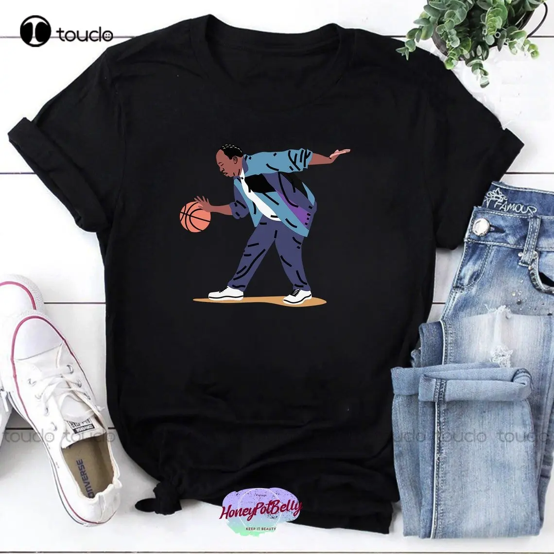 Stanley From The Office Play Basketball Funny Men T-Shirt Stanley-Hudson Shirt Mens Tshirt Xs-5Xl Custom Gift Unisex Streetwear