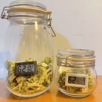 6/4/2pcs Mini Digital Hygrometer Gauge Thermometer, Temperature Humidity Meter for Humidors Greenhouse Jars Grow Tent Box Garden