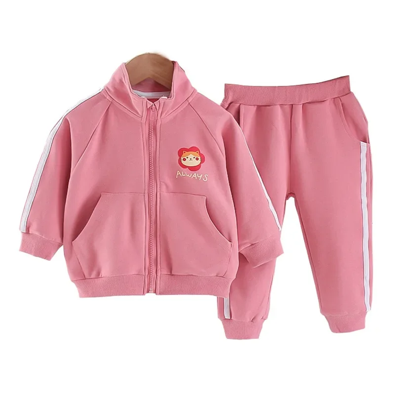 

New Spring Autumn Baby Girl Clothes Suit Children Fashion Jacket Pants 2Pcs/Sets Toddler Casual Costume Infant Kids Tracksuits