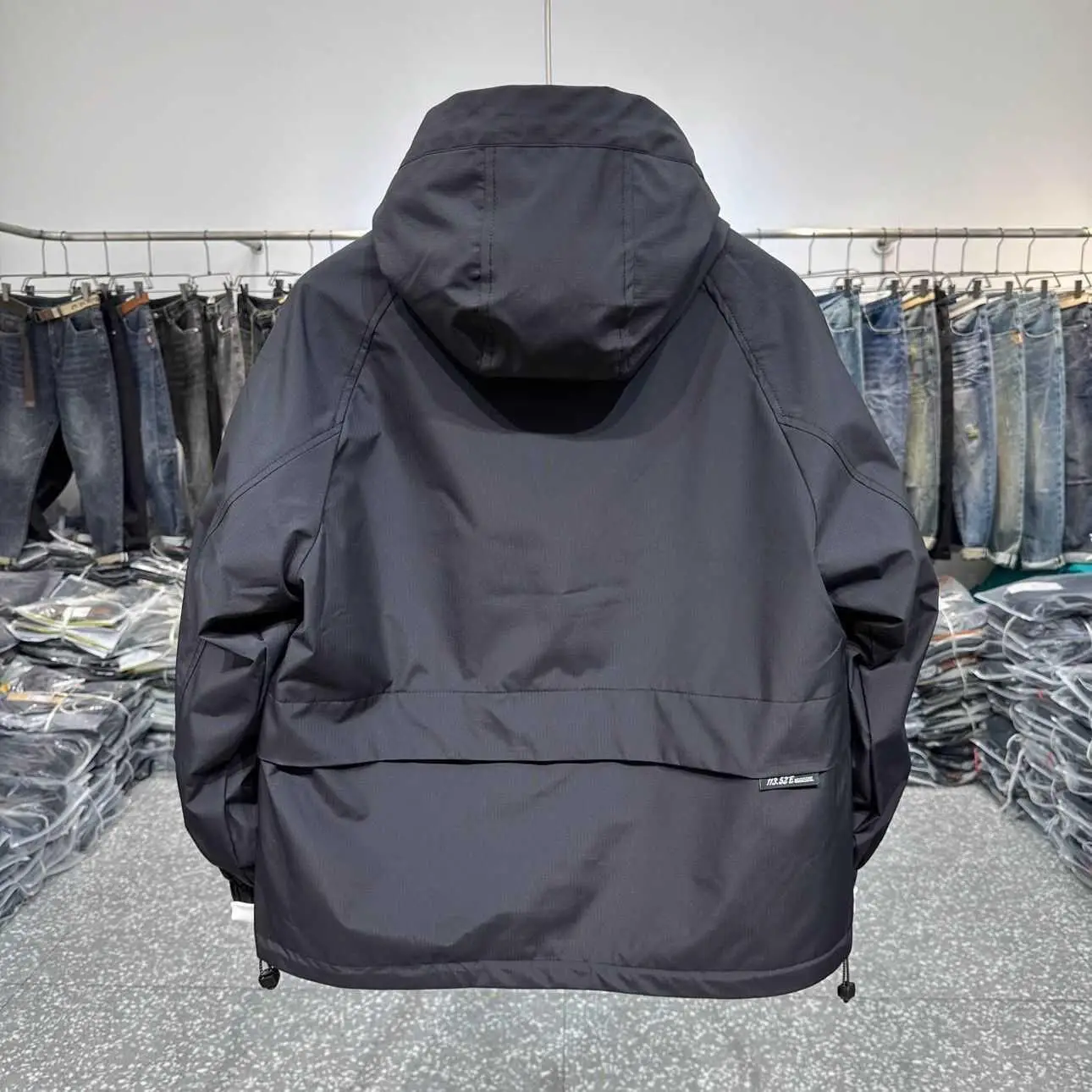 سترة رجالية ضيقة بقلنسوة لخريف 2024، جاكيت عمل بسحاب مقاوم للرياح، أزياء عصرية كاجوال بأكمام طويلة للشباب #3