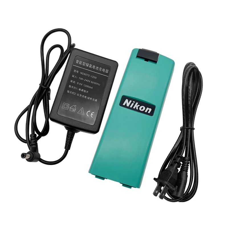 DTM-322 batteria NiMH con caricabatterie per Nikon Nikon DTM300.400,NPR-300,NPL-300 serie stazioni totali 4.8V
