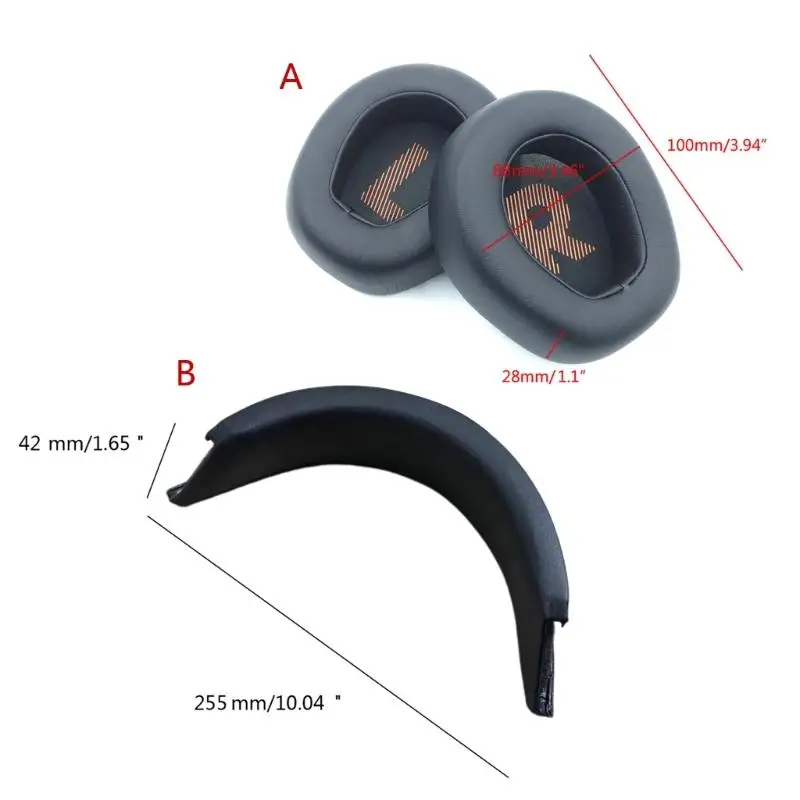 R53C Einfache Installation Protein Leder Kopfhörer Ohrpolster Kissen Stirnband Pad für 600 800 Q600 Q800 Bequemes Tragen – Detail 6